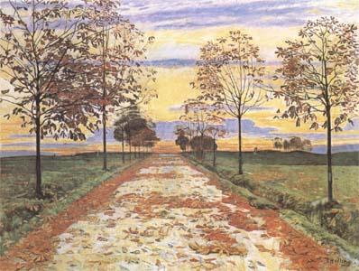 Ferdinand Hodler Autumn Evening (mk09) oil painting image